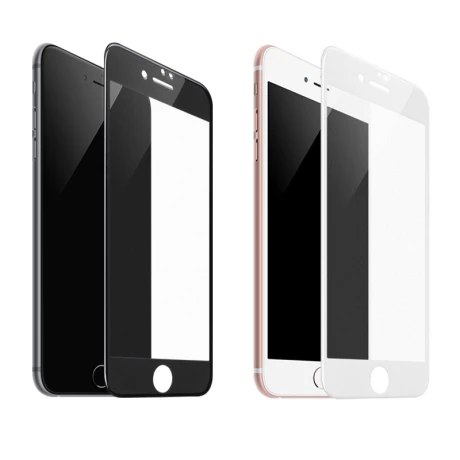 Folie Sticla Hoco Silkscreen pentru iPhone 7/8 Plus Alb