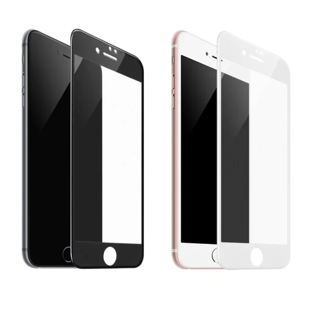 Folie Sticla Hoco Silkscreen pentru iPhone 7/8 Plus Alb