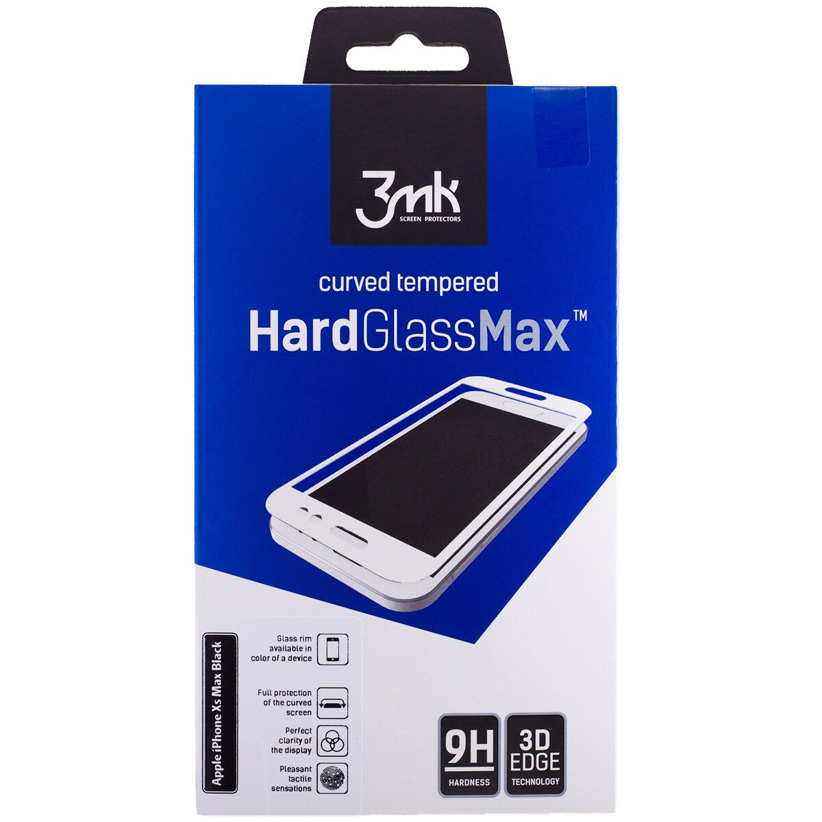 Folie sticla iPhone XS Max HardGlass Max Negru 3MK thumb