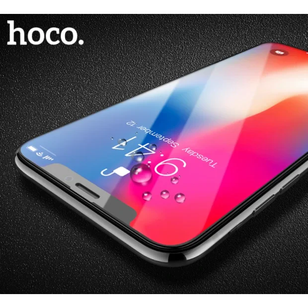 Folie Sticla iPhone XS MAX, Hoco 0.2mm Neagra