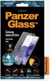 Folie Sticla Panzer Antibacterial pentru Samsung Galaxy S21 Ultra Negru thumb