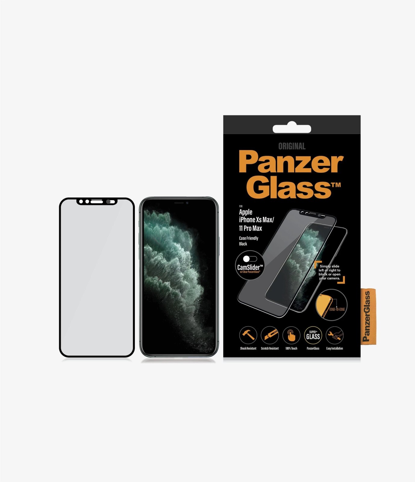 Folie Sticla PanzerGlass Camslider pentru iPhone Xs Max/11 Pro Max Negru thumb