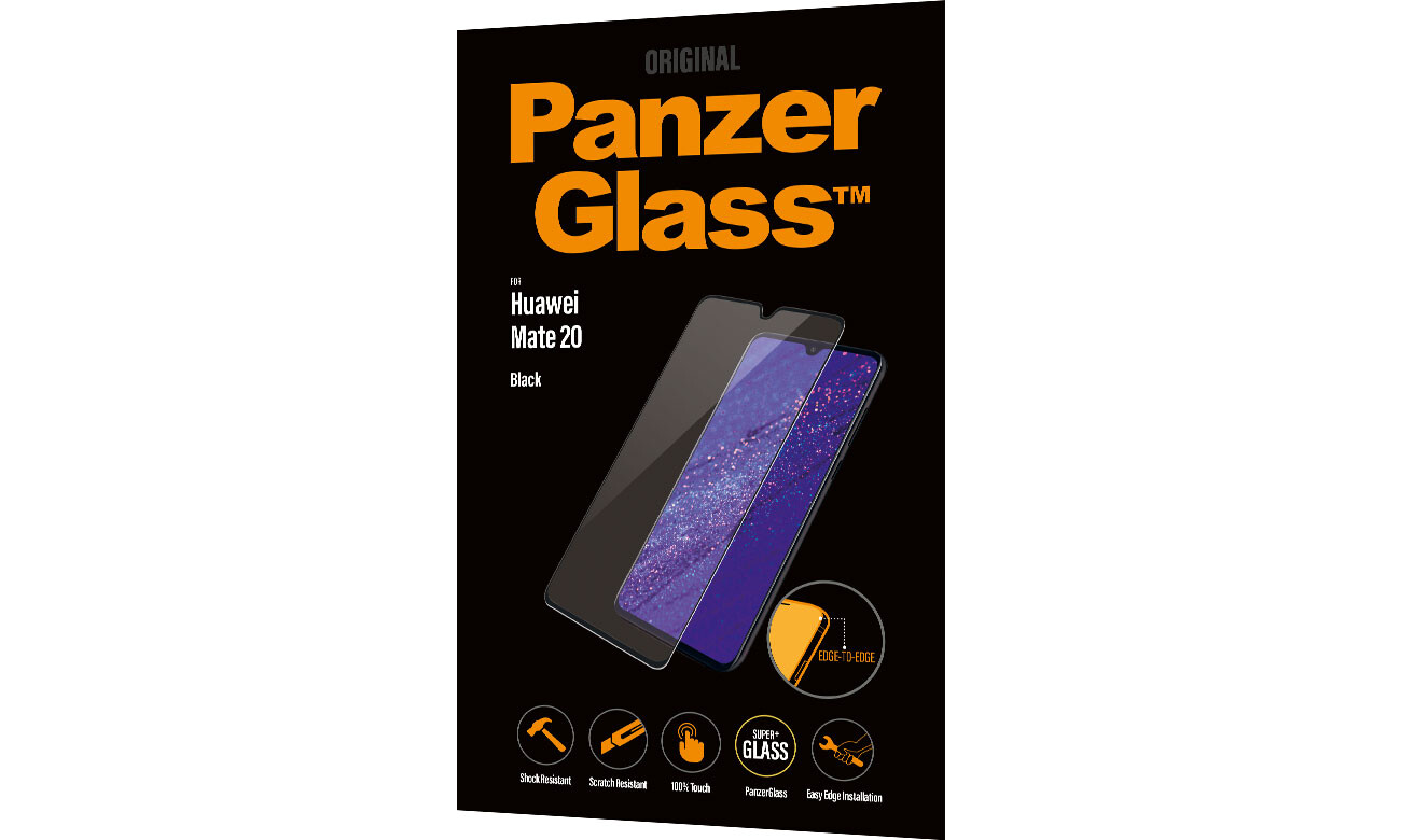 Folie Sticla Panzer pentru Huawei Mate 20 Negru thumb