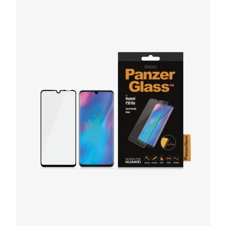 Folie Sticla PanzerGlass pentru Huawei P30 Lite Negru
