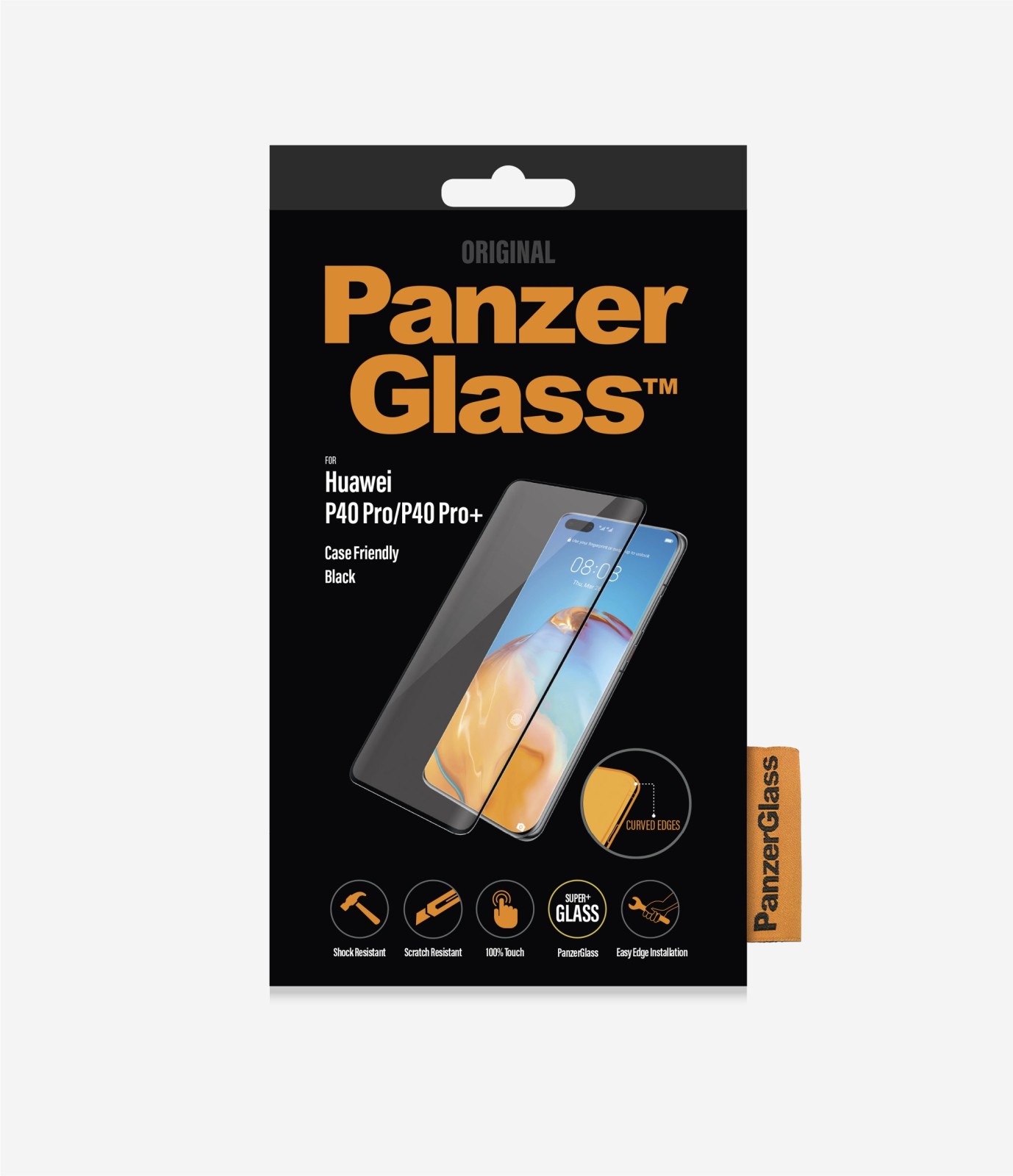 Folie Sticla PanzerGlass pentru Huawei P40 Pro, Negru thumb
