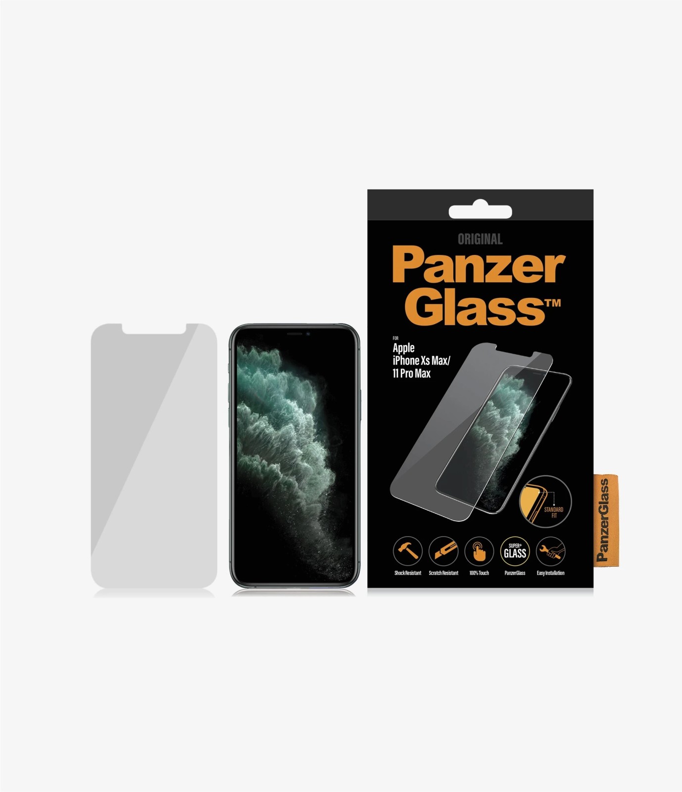 Folie Sticla PanzerGlass pentru iPhone Xs Max/11 Pro Max Negru thumb