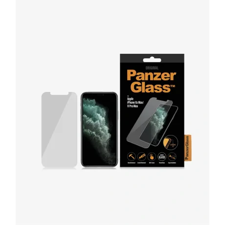 Folie Sticla PanzerGlass pentru iPhone Xs Max/11 Pro Max Negru