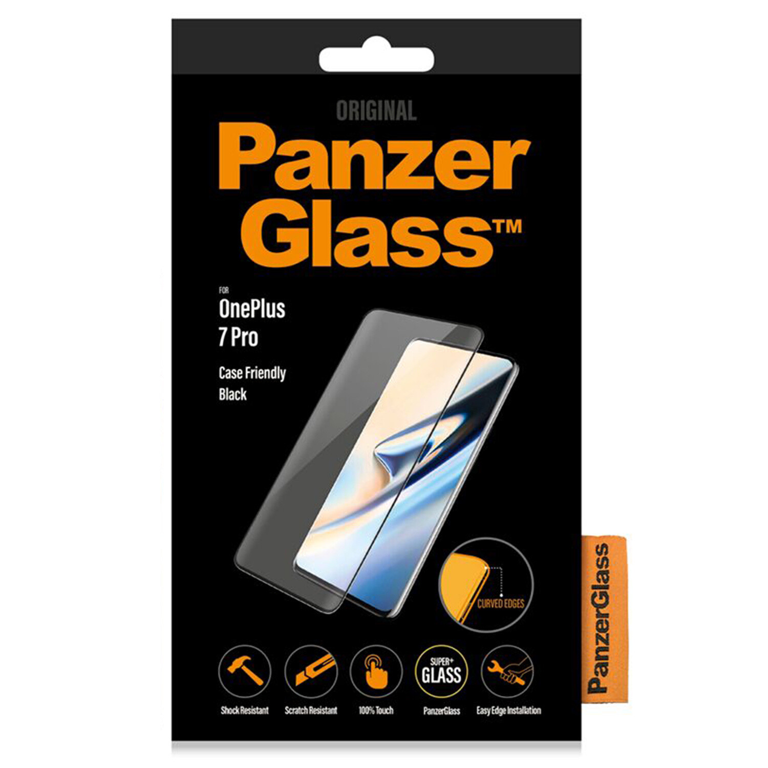 Folie Sticla Panzer pentru OnePlus 7 Pro/7T Pro Negru thumb