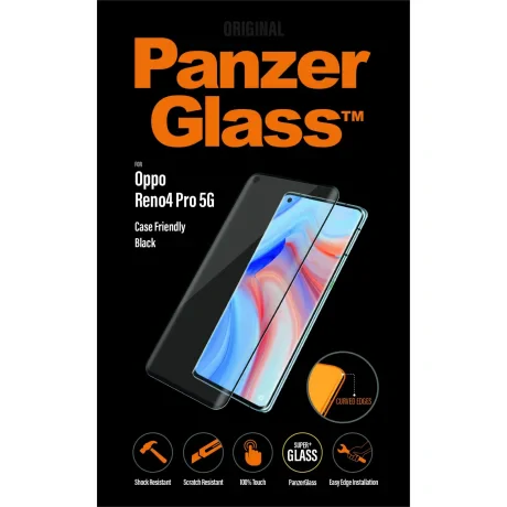 Folie Sticla Panzer pentru Oppo Reno 4 Pro 5G Negru