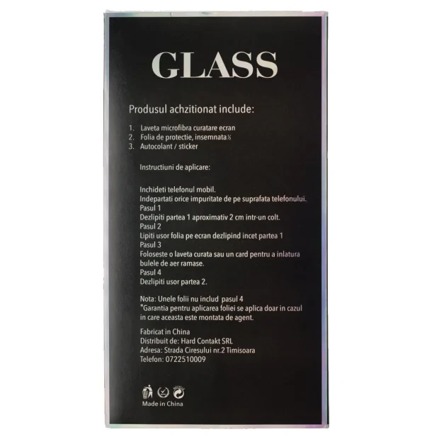 Folie Sticla pentru Samsung Galaxy Note 10 Lite Negru