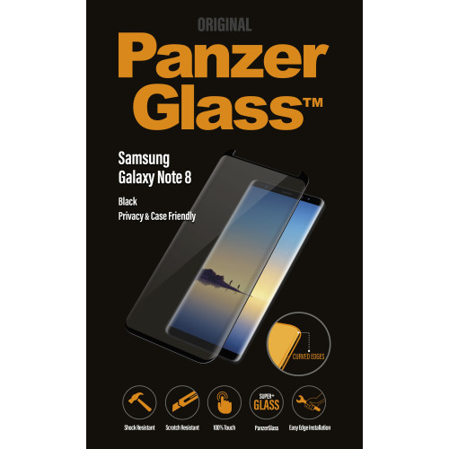 Folie Sticla Privacy Panzer Antisoc pentru Samsung Galaxy Note 8 Negru thumb