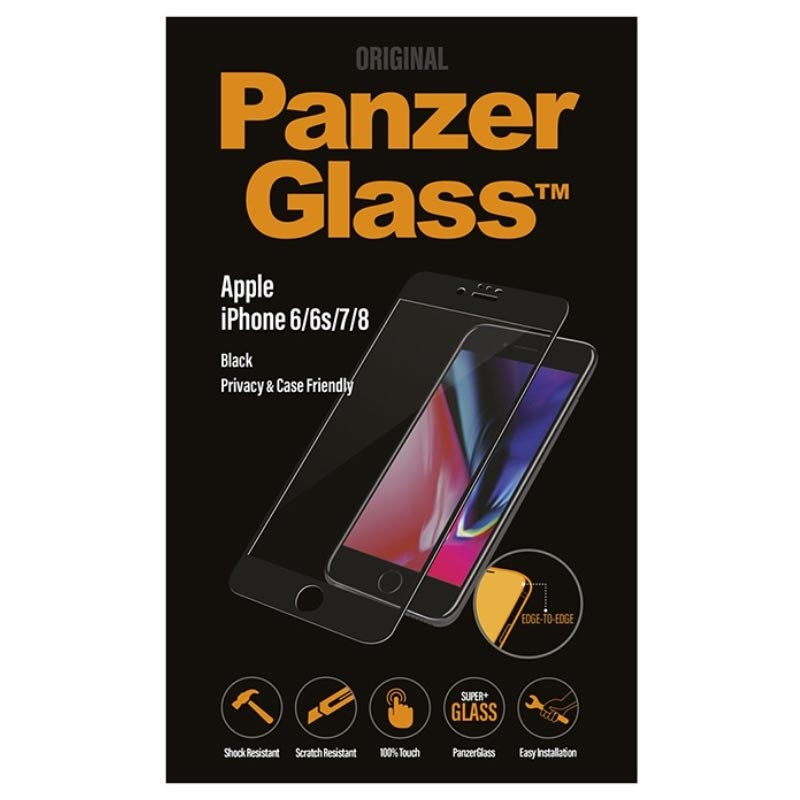 Folie Sticla Privacy Panzer pentru iPhone 6/6S/7/8 Negru thumb