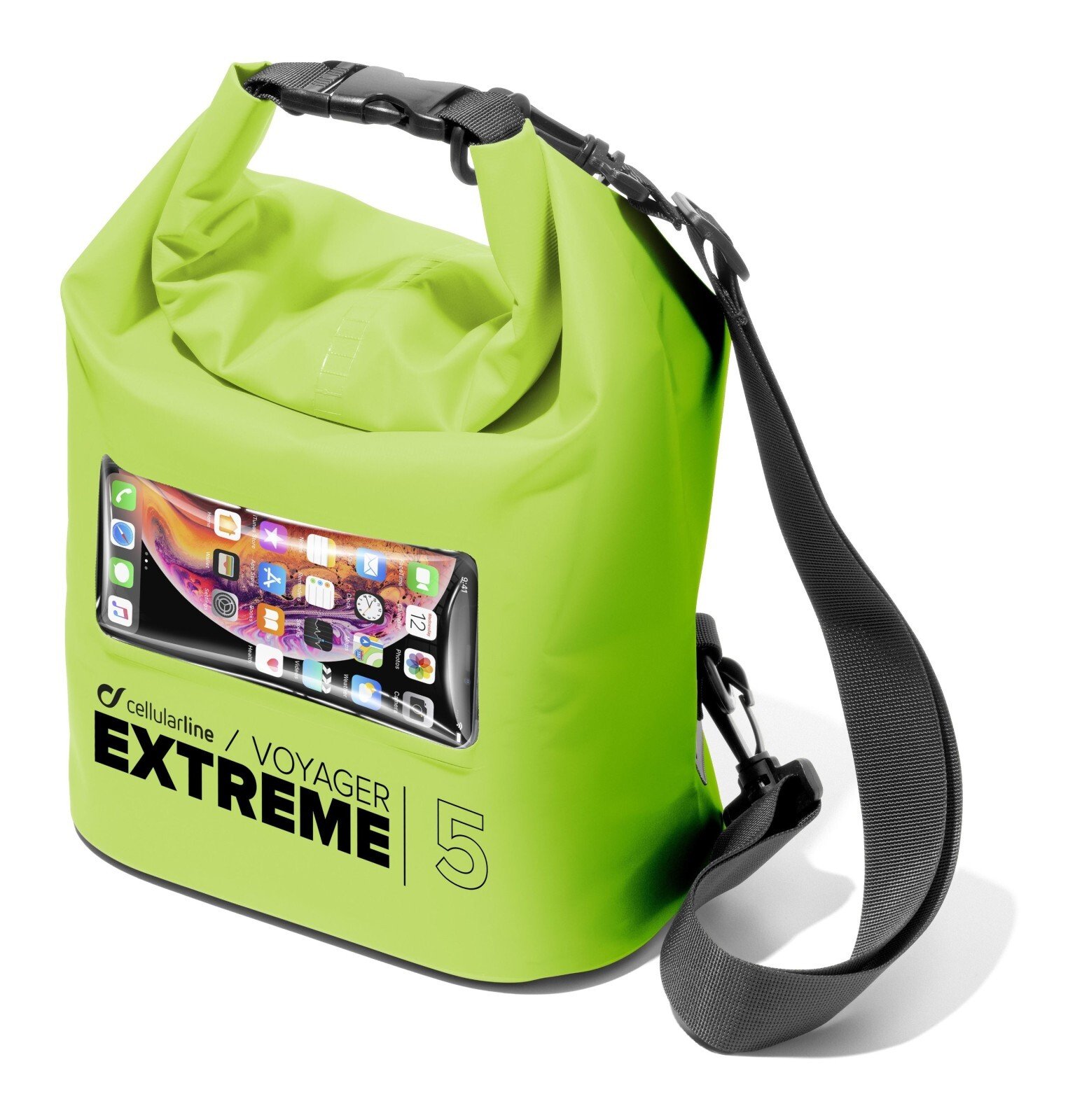 Geanta Waterproof Cellularline VOYAGER  Extreme Lime thumb
