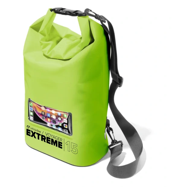 Geanta Waterproof Cellularline VOYAGER Extreme Lime