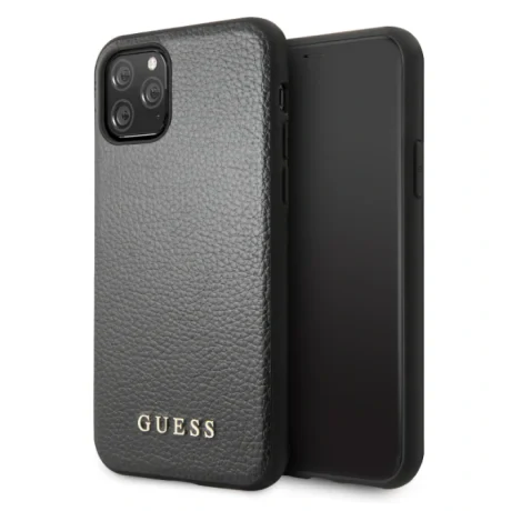 Guess Husa din Piele Sintetica pentru iPhone 11 Pro Negru