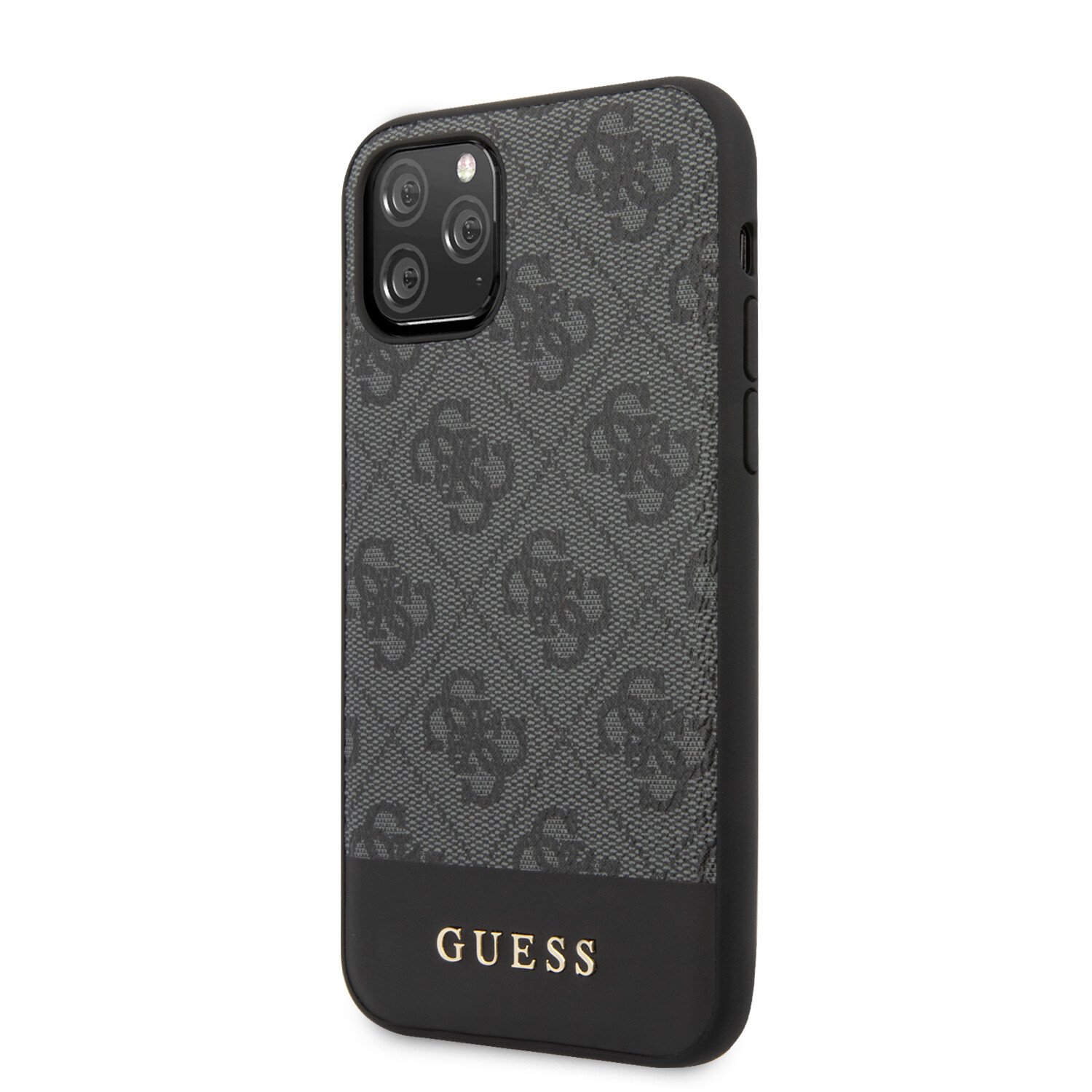 Guess Husa pentru iPhone 11 Stripe Cover Grey thumb