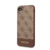 Guess Husa pentru iPhone 7/8/SE, Stripe Cover, Maro