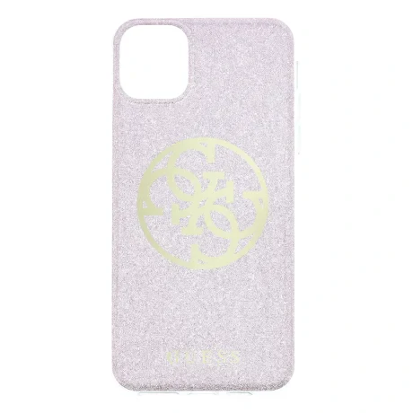 Husa Cover Guess Glitter 4G pentru iPhone 11 Pro Max Pink
