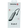 Hub Swissten 4in1 USB-C 4XUSB 3.0 Aluminiu Gri