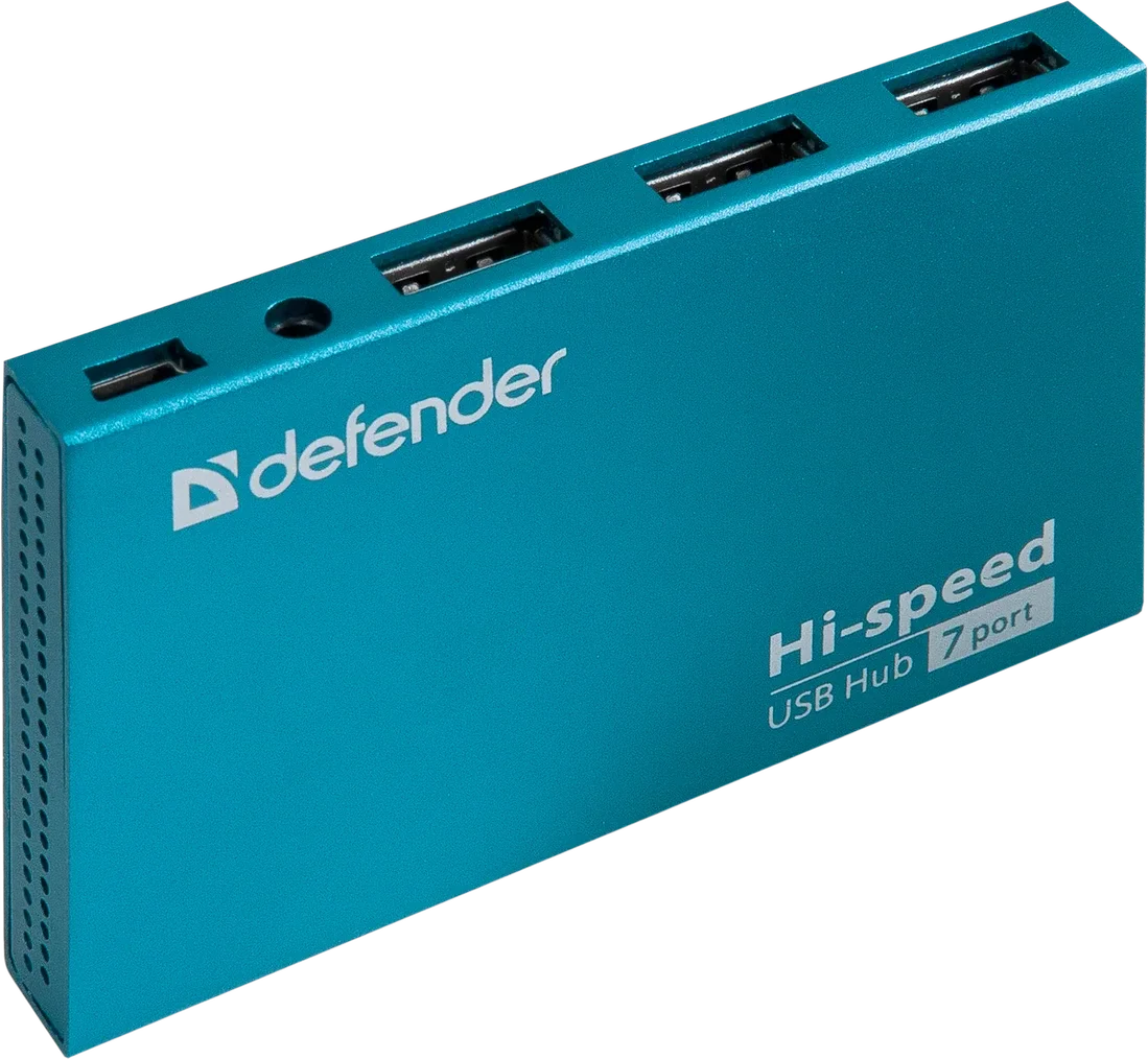 Hub Usb Defender Septima Slim 7xUsb 2A Albastru