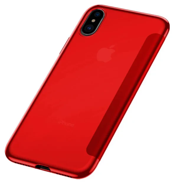 Husa 360 iPhone XS Translucent View Baseus, Rosie