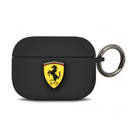 Husa Airpods Ferrari Silicone pentru Airpods Pro Black