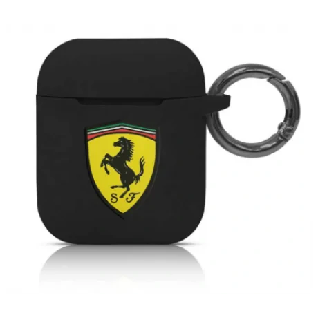 Husa Airpods Ferrari Silicone  pentru Airpods 1/2 Black