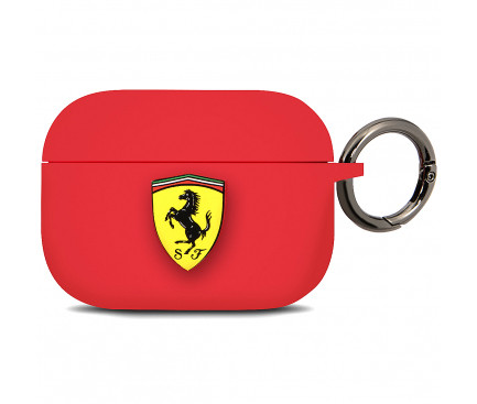 Husa Airpods Ferrari Silicone pentru Airpods Pro Red thumb