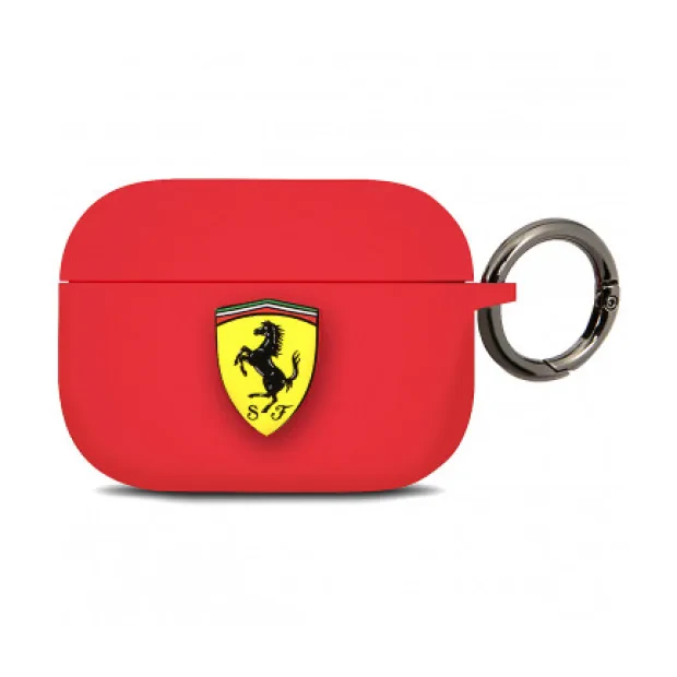 Husa Airpods Ferrari Silicone pentru Airpods Pro Red