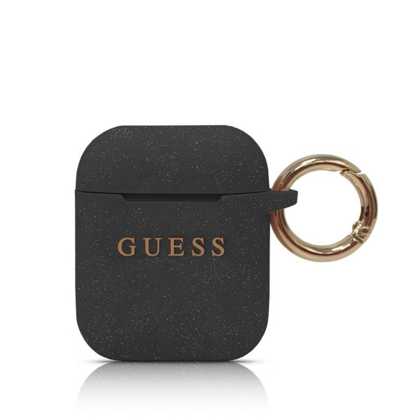 Husa Airpods Guess Silicone, Negru thumb