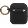 Husa Airpods Guess Silicone Triangle pentru Airpods 1/2 Black