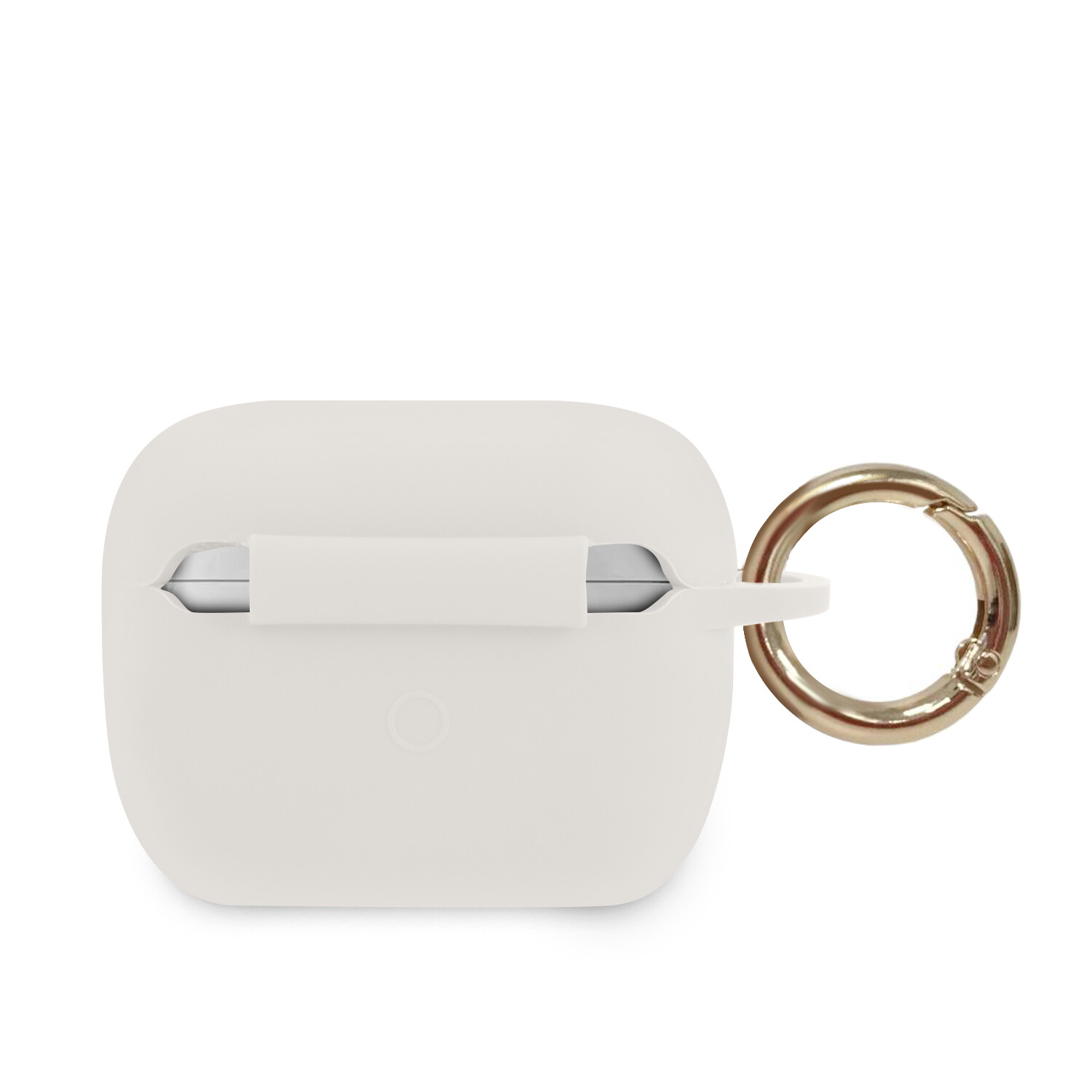 Husa Airpods Guess Silicone Triangle pentru Airpods Pro White thumb