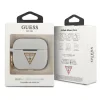 Husa Airpods Guess Silicone Triangle pentru Airpods Pro White