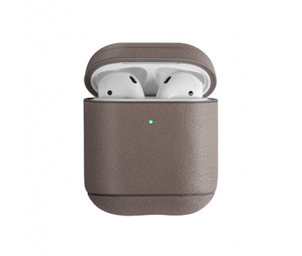 Husa Airpods Leather Uniq Terra pentru Apple Airpods 1/2 Nude thumb