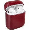 Husa Airpods Leather Uniq Terra TERRED pentru Apple Airpods 1/2 Rosu