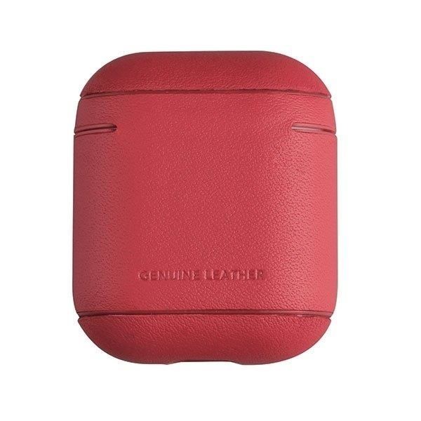 Husa Airpods Leather Uniq Terra TERRED pentru Apple Airpods 1/2 Rosu thumb