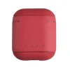 Husa Airpods Leather Uniq Terra TERRED pentru Apple Airpods 1/2 Rosu