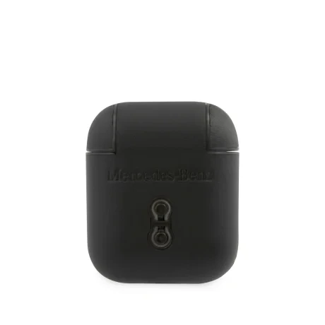 Husa Airpods Mercedes Leather pentru Airpods 1/2 Blak