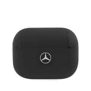 Husa Airpods Mercedes Leather pentru Airpods Pro Black