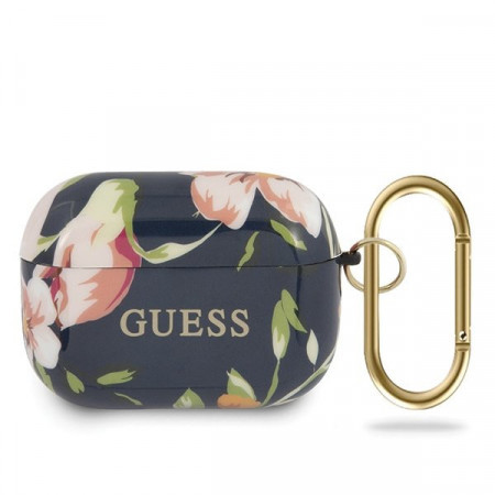 Husa Airpods Pro Guess Silicone Floral N.3 Black thumb