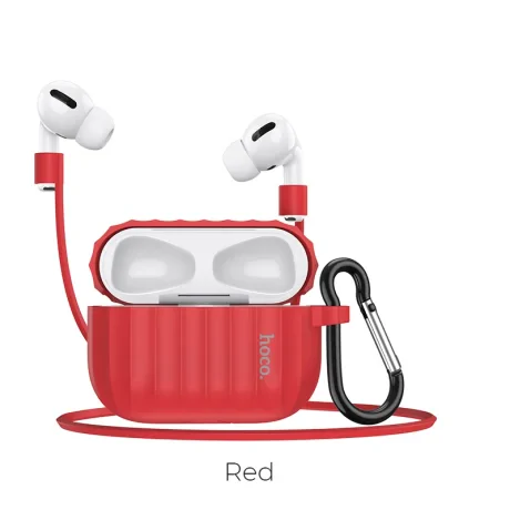 Husa Airpods Pro Hoco WB20 Fenix Silicon Rosu
