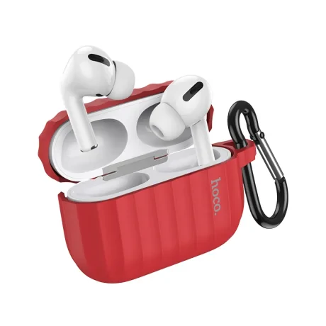 Husa Airpods Pro Hoco WB20 Fenix Silicon Rosu
