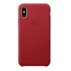 Husa Apple Leather Cover pentru iPhone X/XS Red