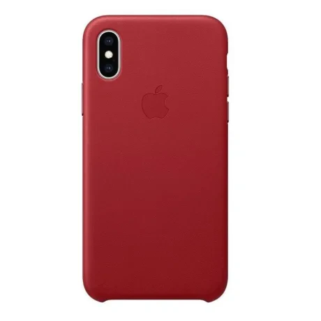 Husa Apple Leather Cover pentru iPhone X/XS Red