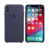 Husa Apple Silicone Cover pentru iPhone XS Max Midnight Blue