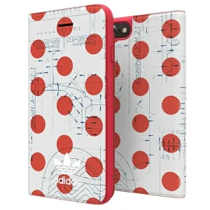Husa Book Adidas OR pentru iPhone 6/7/8/SE 2 Red-White