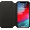 Husa Book Apple Leather Folio pentru iPhone XS Black