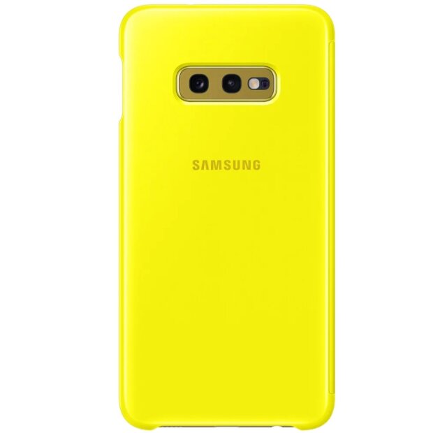 Husa Book Clear View Samsung pentru Samsung Galaxy S10e Galben