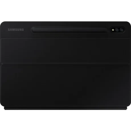 Husa Book Cover Keyboard Samsung pentru Samsung Galaxy Tab S7+ 12.4 Inch Negru