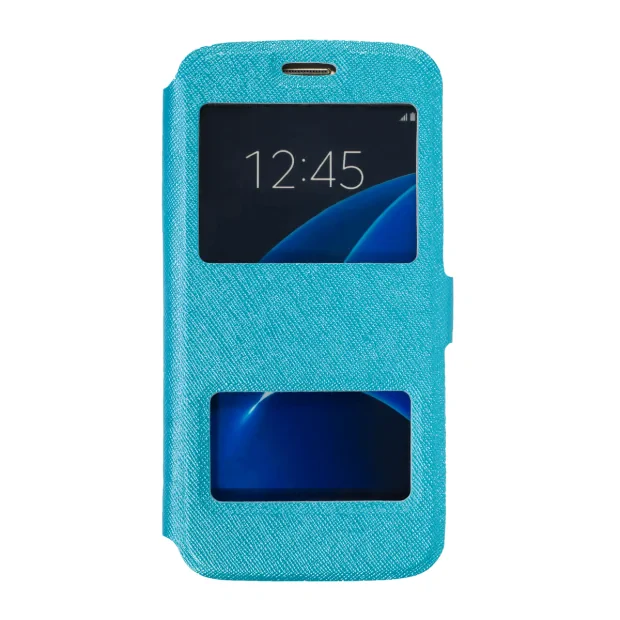 Husa Book D-View Samsung Galaxy S7 Albastru